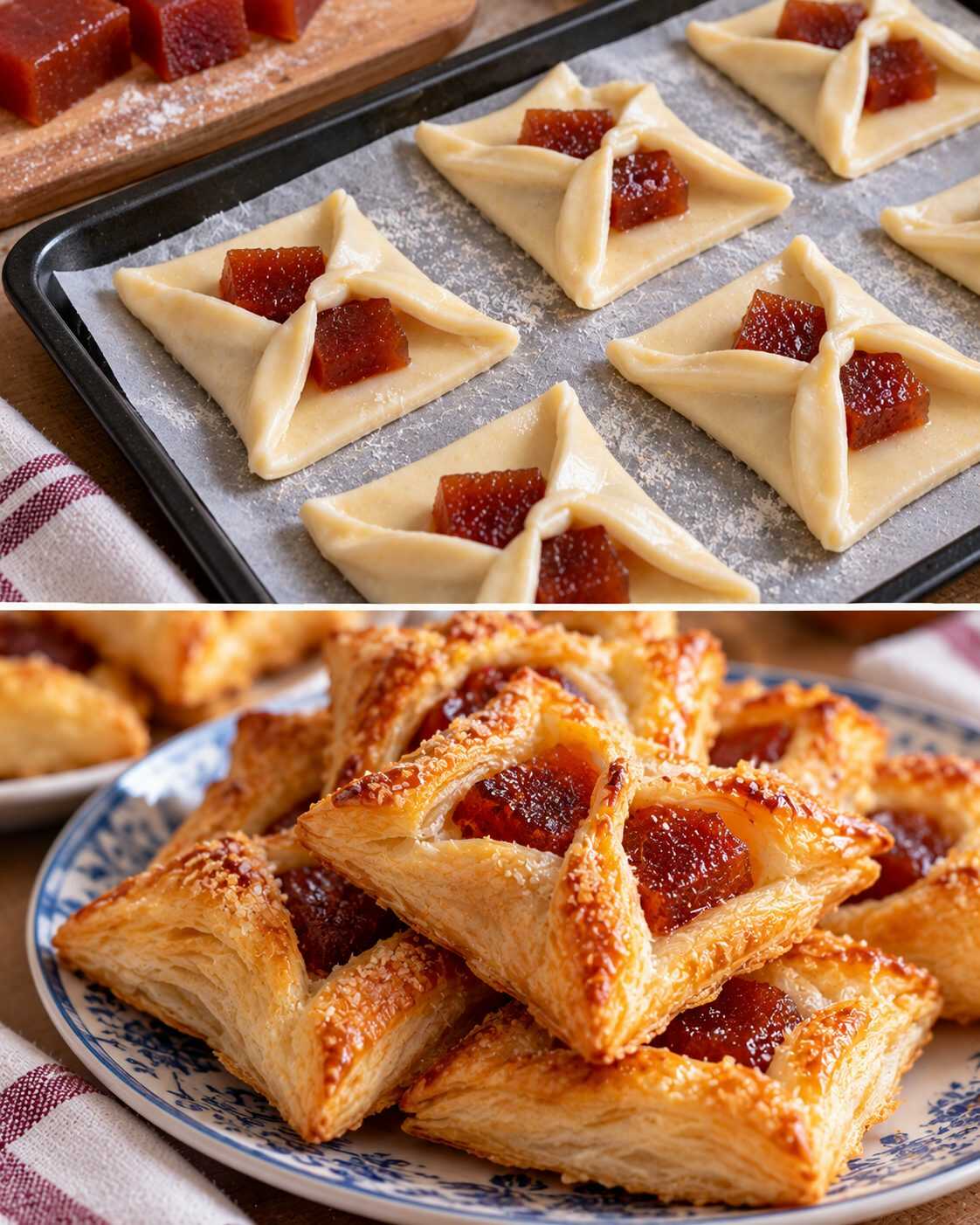 🥟 Pastelitos criollos argentinos de membrillo: capas crujientes, relleno dulce y un acabado dorado que conquista a primera vista